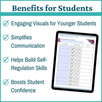 Superheroes Smiley Face Preschool Editable Behavior Chart Point Sheet, image 2