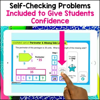3rd Grade Perimeter Google Slides Bundle - Using Rulers, Missing Side Lengths, image 3