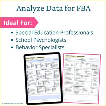 ABC Data Sheet ABC Behavior Checklist Student Behavior Documentation Form, image 4