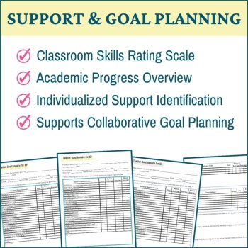 Teacher IEP Meeting Input Form General Special Education Academics & Behavior, image 4