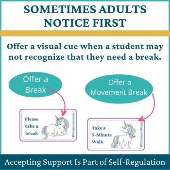Unicorn Student I Need a Break Card Classroom Emotional Regulation Visual, image 3
