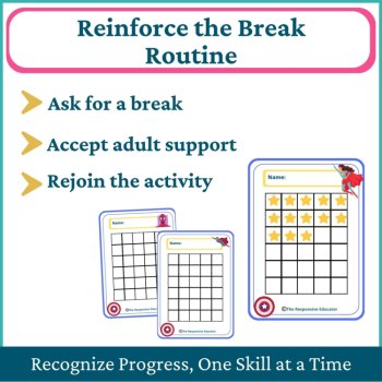 Superheroes Student I Need a Break Card Classroom Emotional Regulation Visual, image 4