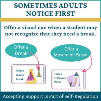 Rapunzel Student I Need a Break Card Emotional Regulation Visual Classroom, image 3
