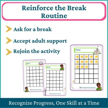 Bayou Princess Student I Need a Break Card Classroom Emotional Regulation Visual, image 4