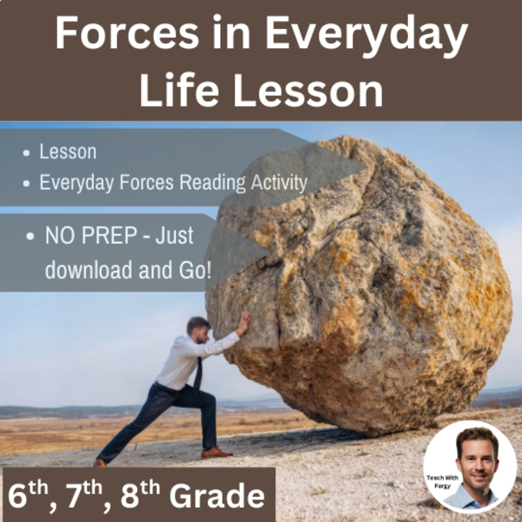 Forces in Everyday Life Lesson | Real Force Applications | 6th, 7th, 8th Grade