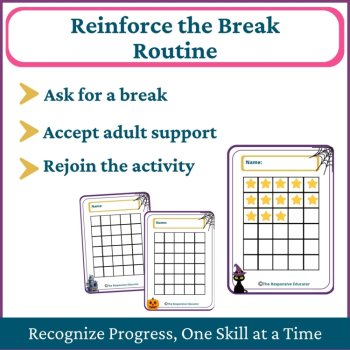 Halloween Student I Need a Break Card Classroom Emotional Regulation Visual, image 4
