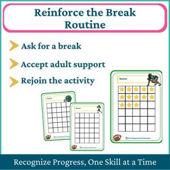 Football Student I Need a Break Card Classroom Emotional Regulation Visual, image 4