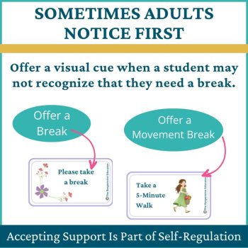 Flowers Student I Need a Break Card Classroom Emotional Regulation Visual, image 3