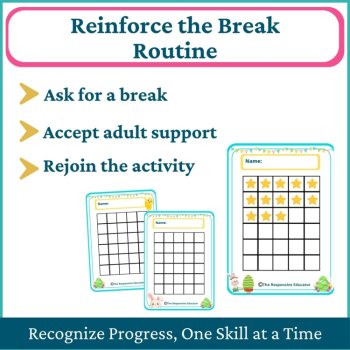 Easter Student I Need a Break Card Classroom Emotional Regulation Visual, image 4