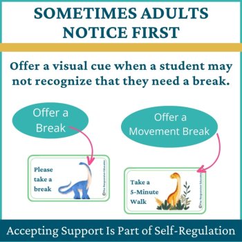 Dinosaurs Student I Need a Break Card Classroom Emotional Regulation Visual, image 3