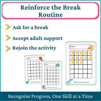 Dino Babies Student I Need a Break Card Classroom Emotional Regulation Visual, image 4