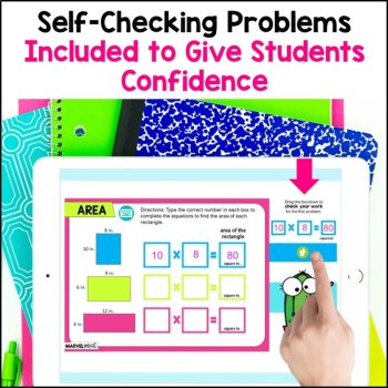3rd Grade Area Review - Google Slides Bundle - Area of Irregular Shapes, image 3