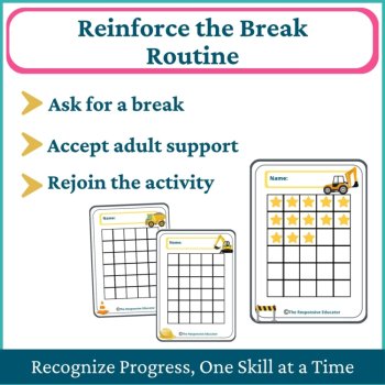 Construction Student I Need a Break Card Classroom Emotional Regulation Visual, image 4
