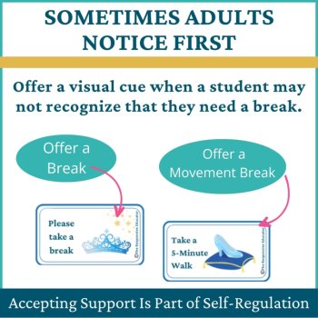 Cinderella Student I Need a Break Card Classroom Emotional Regulation Visual, image 3