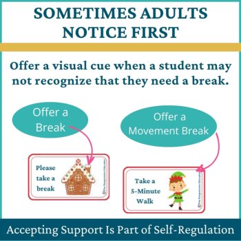 Christmas Student I Need a Break Card Classroom Emotional Regulation Visual, image 3