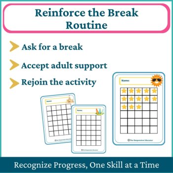 Beach Student I Need a Break Card Classroom Emotional Regulation Visual, image 4