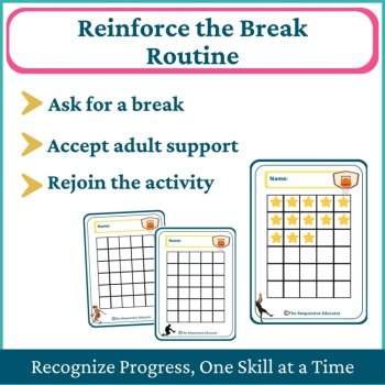 Basketball Student I Need a Break Card Classroom Emotional Regulation Visual, image 4