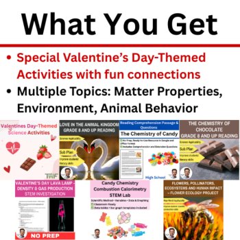Valentine's Day Science Activities | STEM, Project, Readings | High School, image 2
