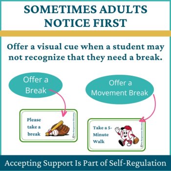 Baseball Student I Need a Break Card Classroom Emotional Regulation Visual, image 3
