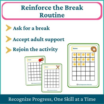 Baseball Student I Need a Break Card Classroom Emotional Regulation Visual, image 4