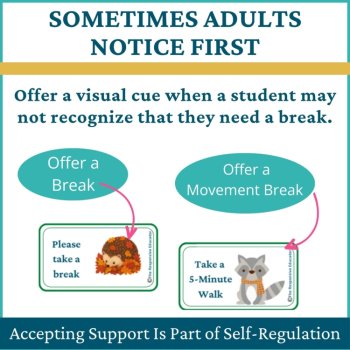 Autumn Student I Need a Break Card Classroom Emotional Regulation Visual, image 3