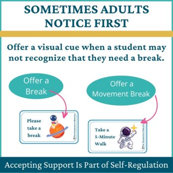 Astronaut Student I Need a Break Card Classroom Emotional Regulation Visual, image 3