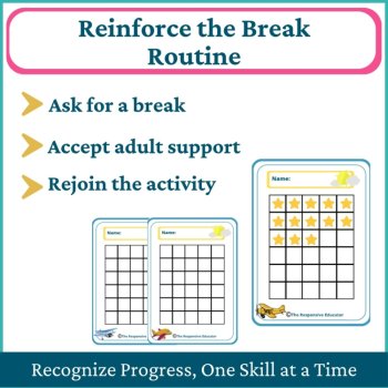 Airplanes Student I Need a Break Card Classroom Emotional Regulation Visual, image 4