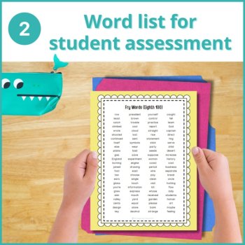 Fry Words Checklist, Sight Words Flash Cards Assessment (8th 100), image 3