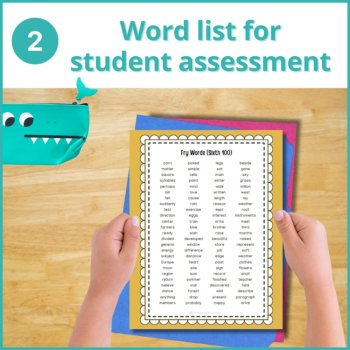 Fry Words Checklist, Sight Words Flash Cards Assessment (6th 100), image 3