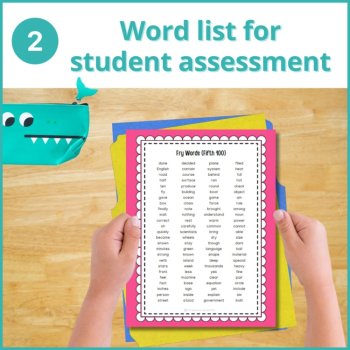 Fry Words Checklist, Sight Words Flash Cards Assessment (5th 100), image 3