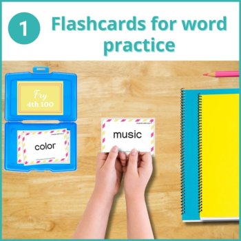 Fry Words Checklist, Sight Words Flash Cards Assessment (4th 100), image 2