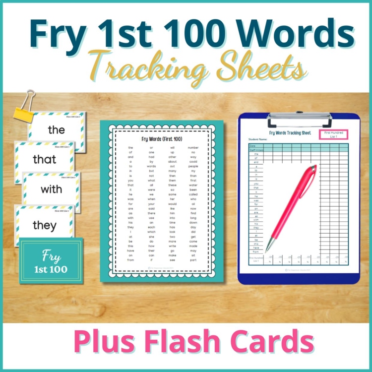 Frys First 100 Sight Words List Checklist Flash Cards Assessment (1st 100)