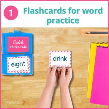 Dolch Sight Word Checklist THIRD GRADE Sight Words Flash Cards ELA Centers, image 2