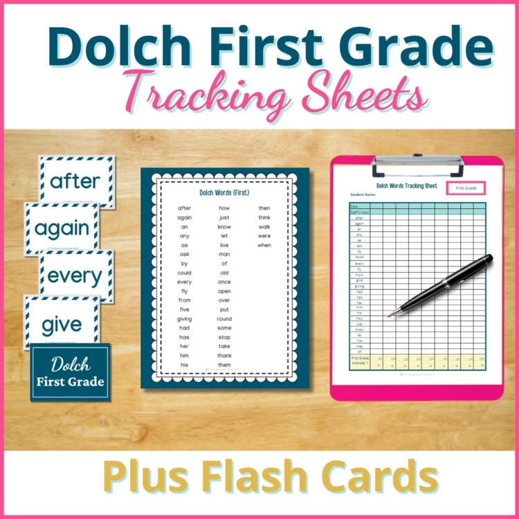 Dolch Sight Word Checklist FIRST GRADE Sight Words Flash Cards ELA Centers