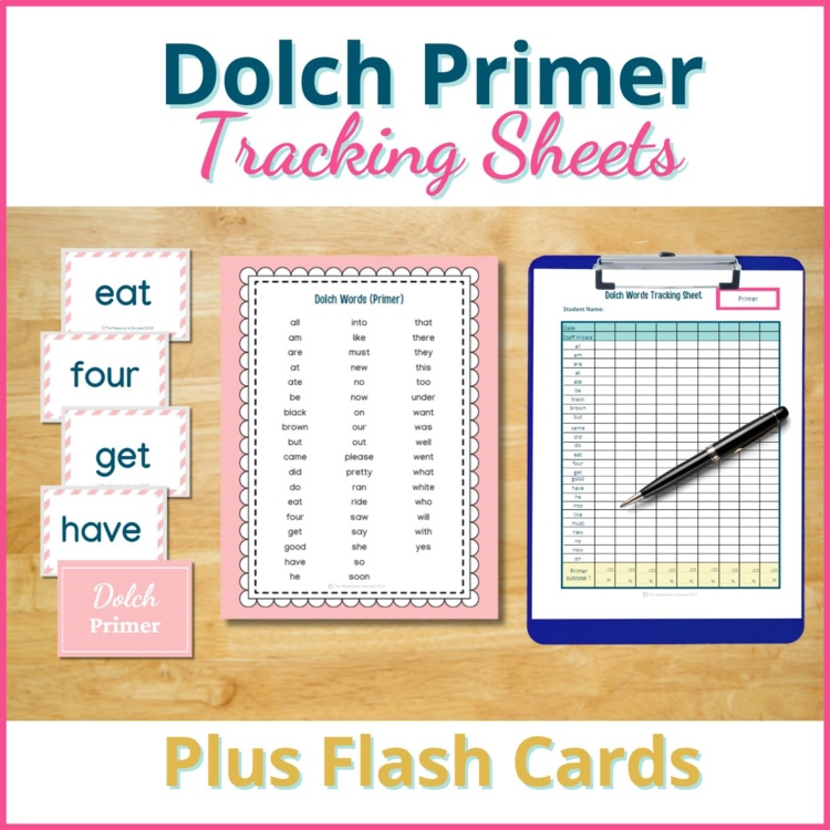 Dolch Sight Word Checklist PRIMER Sight Words Flash Cards Sight Word List Center