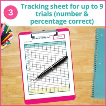 PREPRIMER Dolch Sight Word Checklist Preschool Assessment Sheet Forms, image 4