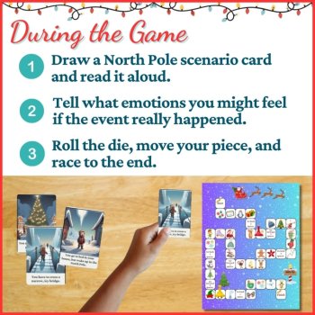 North Pole Social Skills Games Scenario Cards Social Skills Emotions Games, image 3