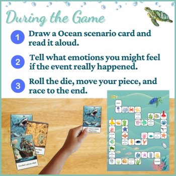 Ocean Adventure Social Skills Games Scenario Cards Social Skills Emotions Games, image 3