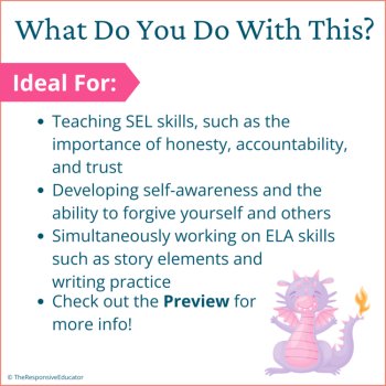Teach Your Dragon to Stop Lying Book Character Education Read Aloud Activities, image 4
