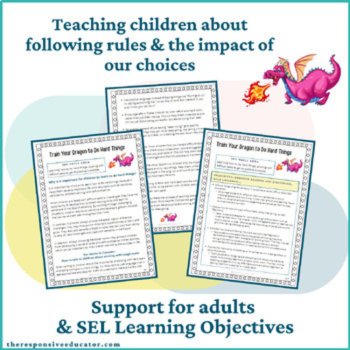 My Dragon SEL Read Alouds Character Education Book Activities Worksheets Bundle, image 2