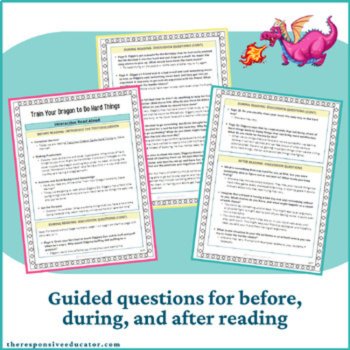 My Dragon SEL Read Alouds Character Education Book Activities Worksheets Bundle, image 3
