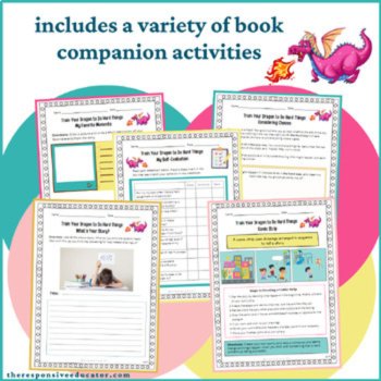 My Dragon SEL Read Alouds Character Education Book Activities Worksheets Bundle, image 4