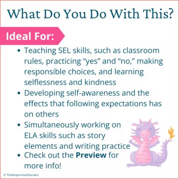 Train Your Dragon to Follow Rules Book Read Aloud Follow School Rules Activities, image 4