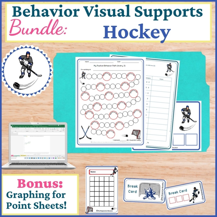 Hockey Student Behavior Intervention Tools Daily Behavior Support Visuals