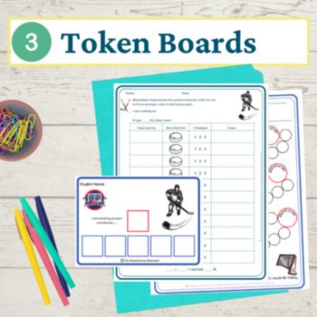 Hockey Student Behavior Intervention Tools Daily Behavior Support Visuals, image 4