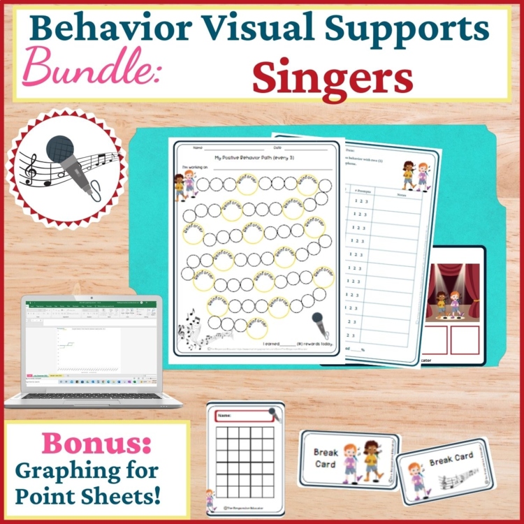 Singers Student Behavior Intervention Tools Daily Behavior Support Visuals