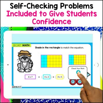 Area and Distributive Property Interactive Google Slides and Video Lesson, image 3