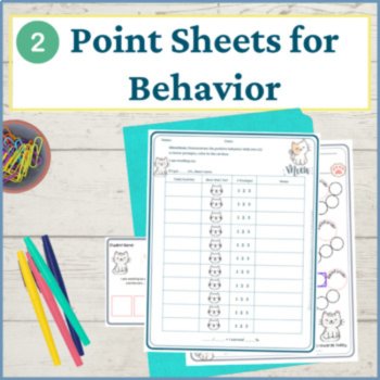 Kittens Student Behavior Intervention Tools Daily Behavior Support Visuals, image 3
