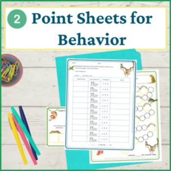 Jungle Student Behavior Intervention Tools Daily Behavior Support Visuals, image 3