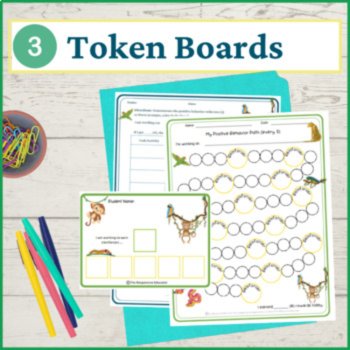 Jungle Student Behavior Intervention Tools Daily Behavior Support Visuals, image 4